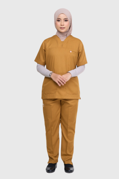 [ WOMEN ] SCRUB - GOLDENROD | NILAM SERIES (SOFT COTTON)